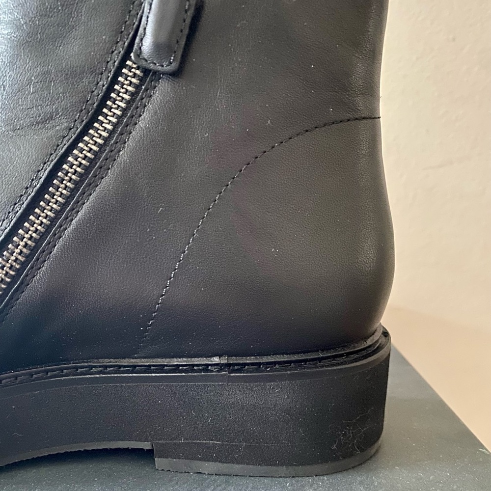 Eileen Fisher Nann Wedge Bootie in Leather Size 9 Sz 9 NIB New in box Black - Picture 10 of 12